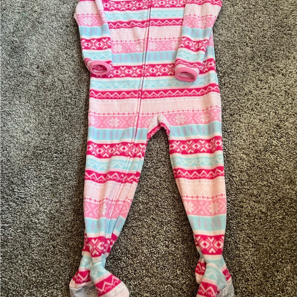 Cozy Pink and Blue Patterned Onesie